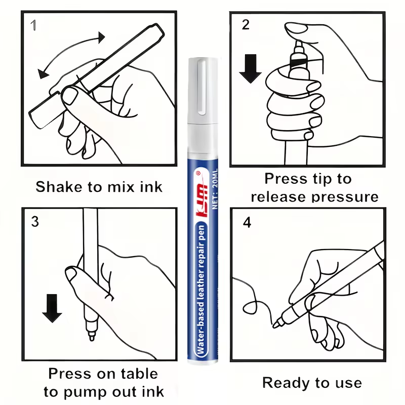 Stylo de réparation pour chaussures blanches KJM