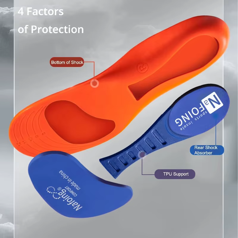 2 pièces semelles de Sport pour chaussures semelle Absorption des chocs déodorant coussin respirant