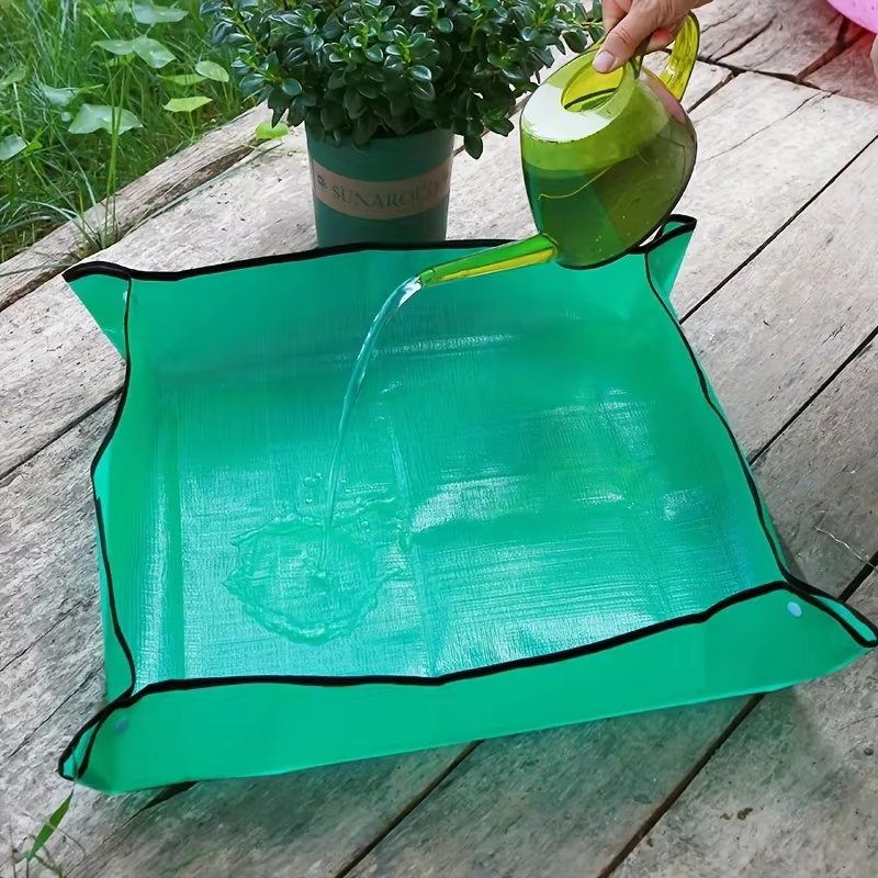 Tapis de plantation 50cm -50cm, tapis d'empotage de jardinage pliable, Pot de fleur de plante de jardin, tapis imperméables de transplantation, outils pour plantes à fleurs