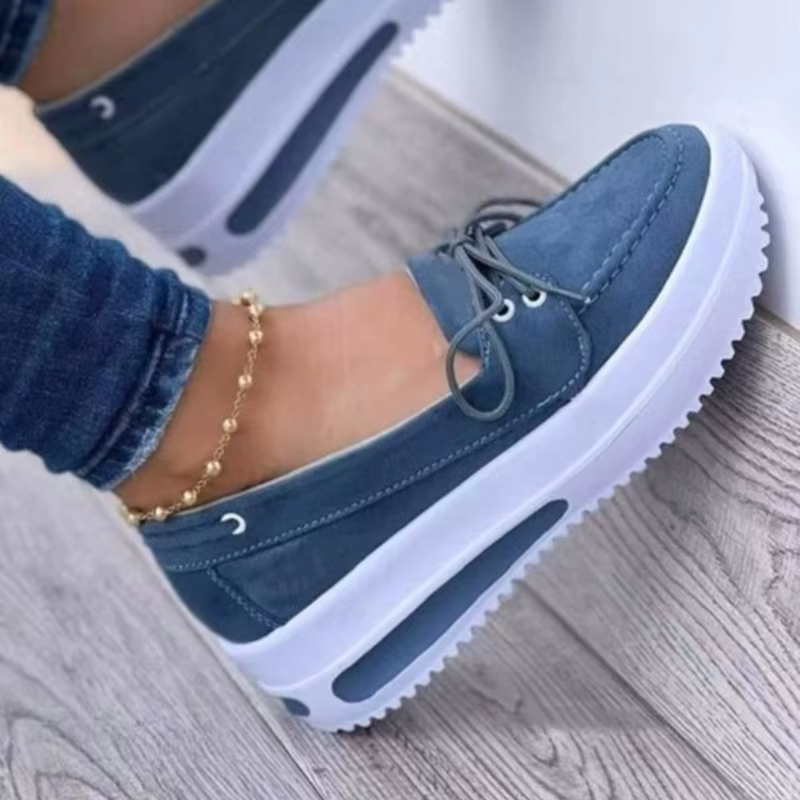 Baskets compensées à plateforme pour femme