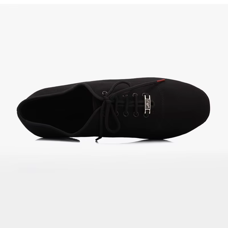 TOP chaussures de danse chaussure latine moderne hommes peau de vache semelle à deux points tissu Oxford motif de grille authentique chaussette sac BDDANCE309 respirant