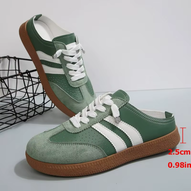 Nouvelles baskets mules pour femmes 2026 – Chaussures décontractées respirantes à lacets