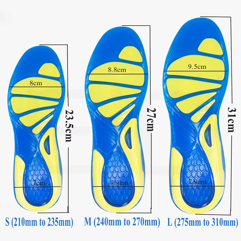 Semelles en Gel de silicone pour pieds fasciite plantaire talon éperon