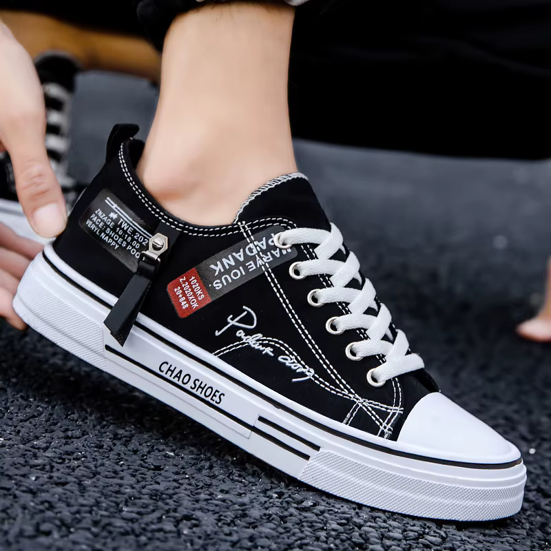2025 été hommes toile baskets basses décontracté respirant chaussures pour adolescent à la mode léger jeunesse