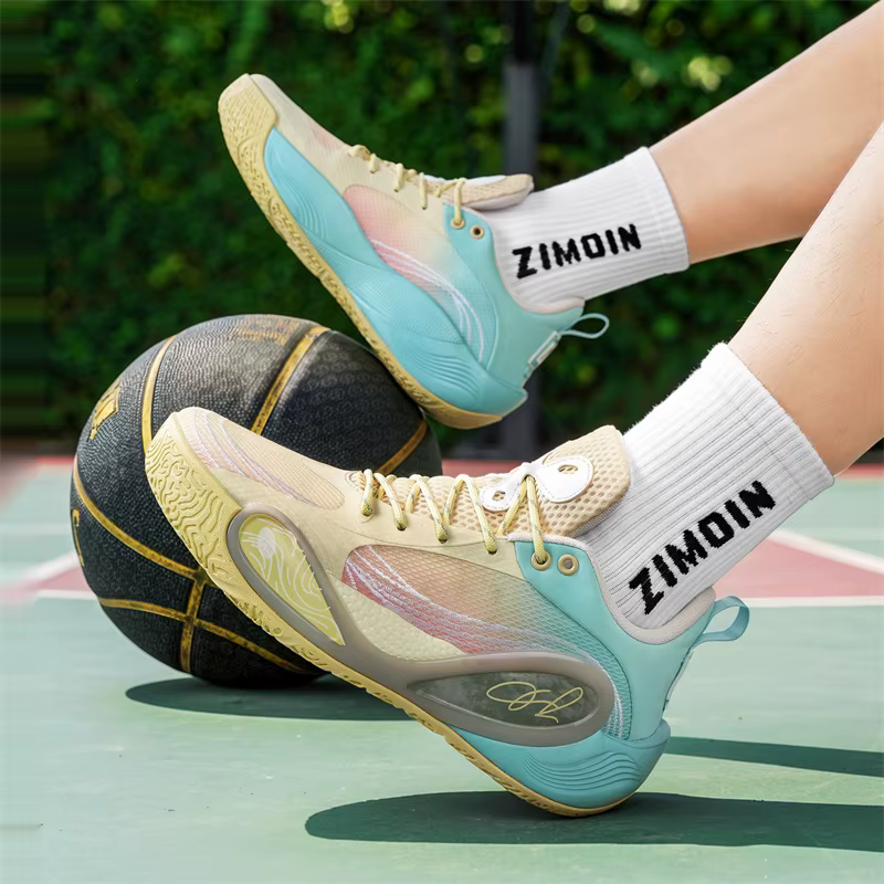Chaussures de basket-ball pour hommes - respirantes, amortissantes, antidérapantes, chaussures de course résistantes - pour l'entraînement physique et les sports.