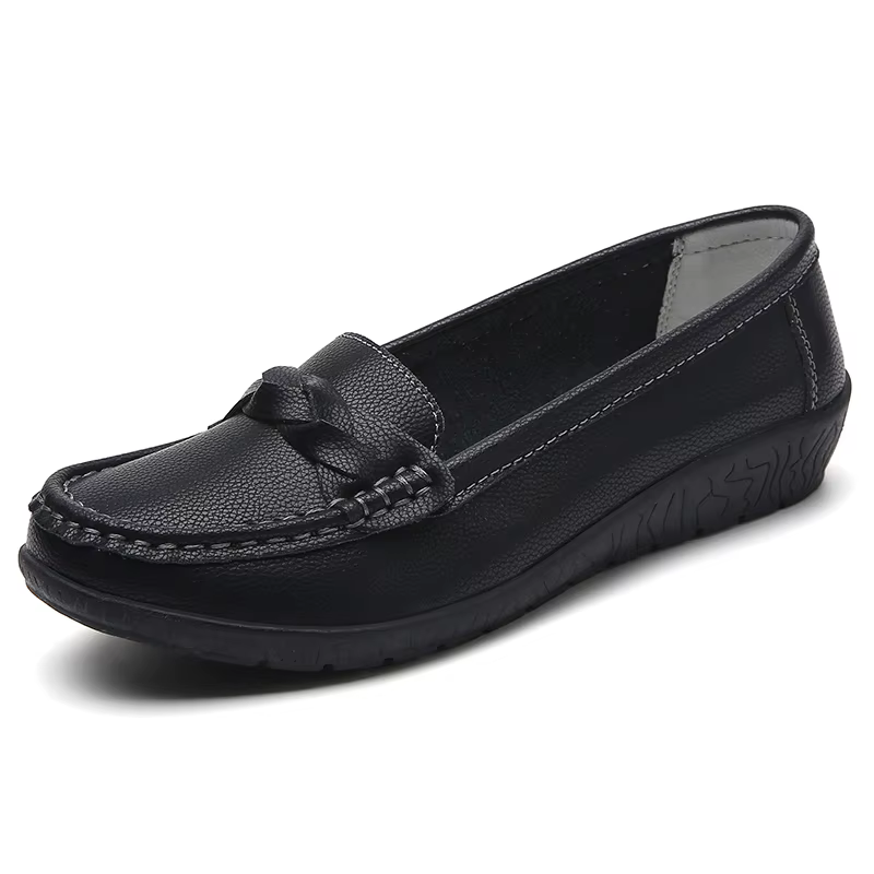 Mocassins Plats en Cuir pour Femme