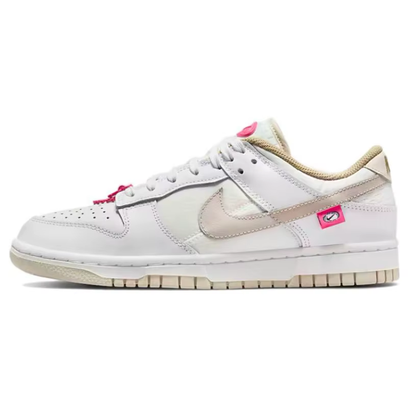 Nike Dunk Street Dance Series baskets basses légères et confortables absorbant les chocs pour femmes blanc rose DX6060-121