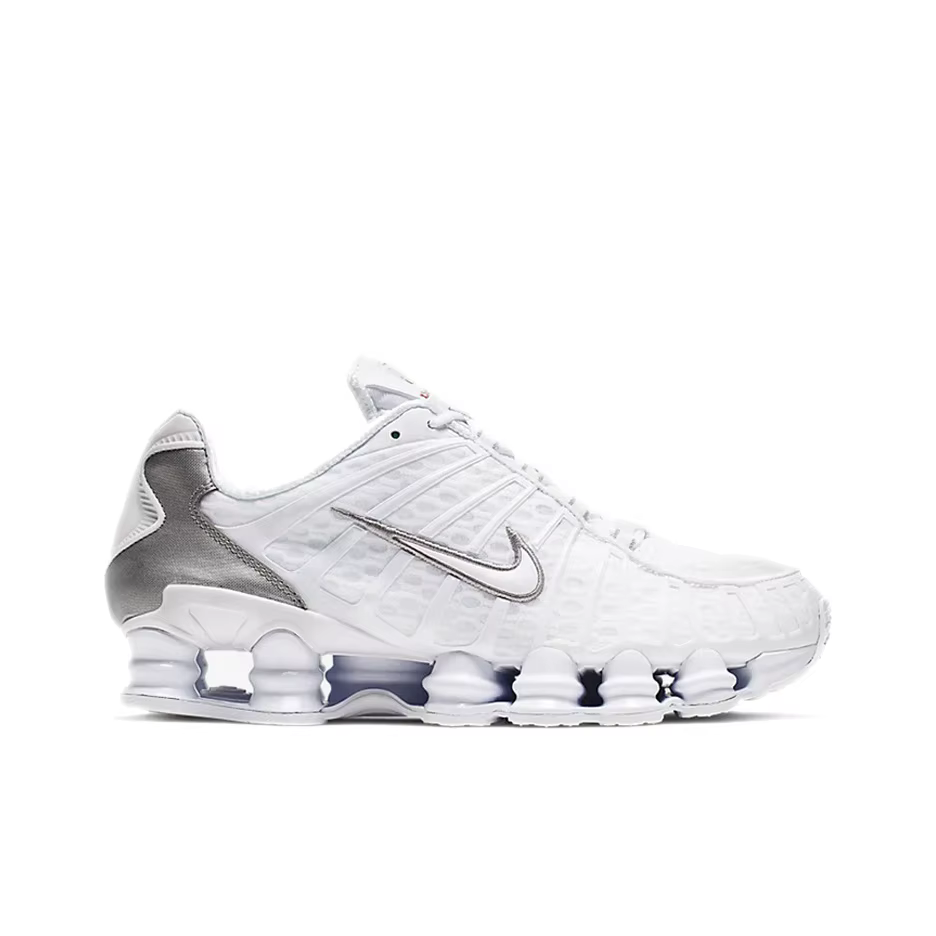 Nike Shox Tl Blanc Argent Métallisé