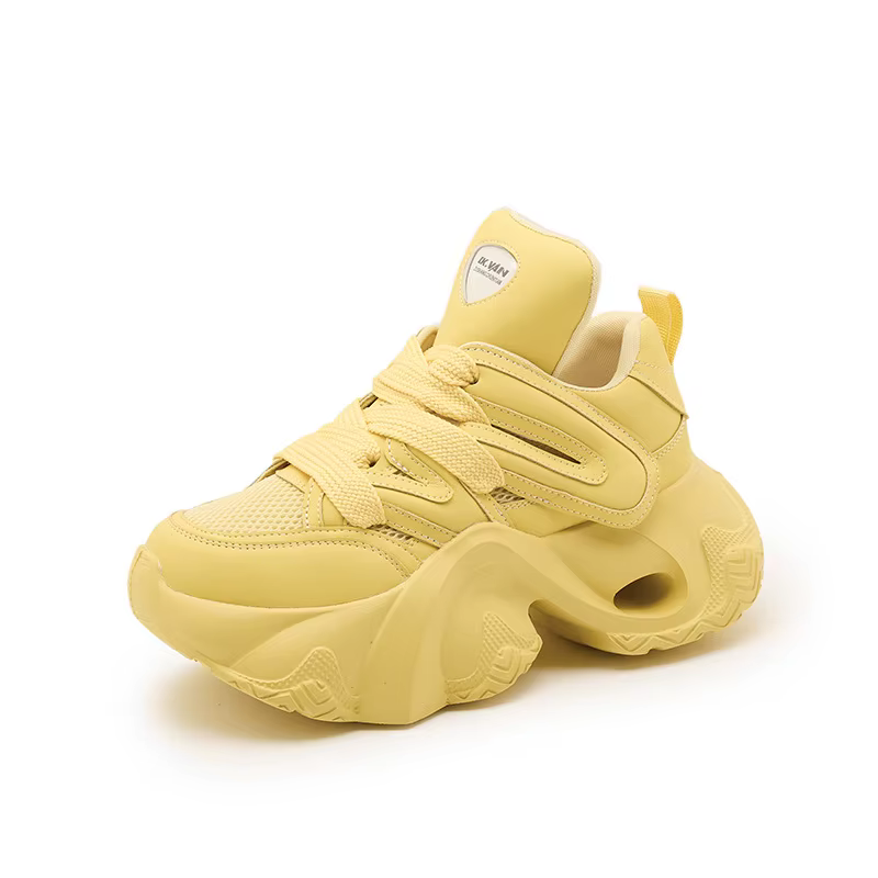 Baskets jaunes pour femmes