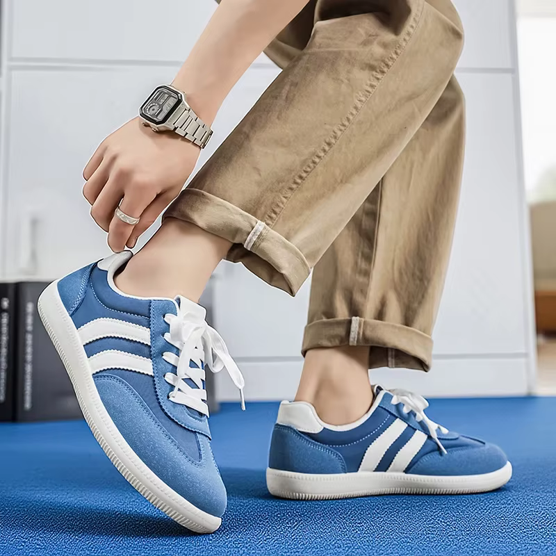 Baskets décontractées bleues tendance pour hommes