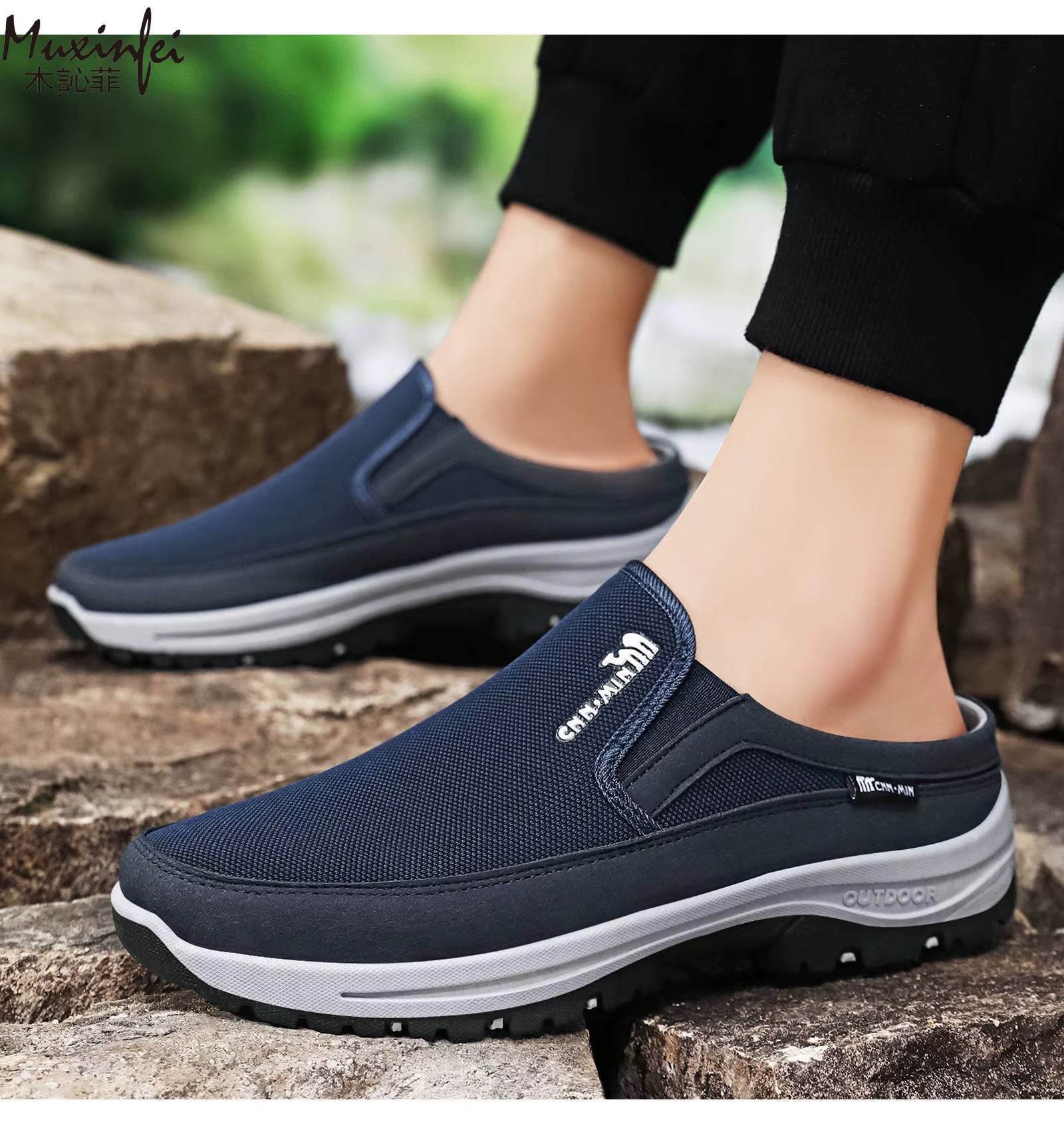 Chaussures pour hommes Printemps 2026 Nouveauté Polyvalentes Décontractées Mi-montantes Confortables