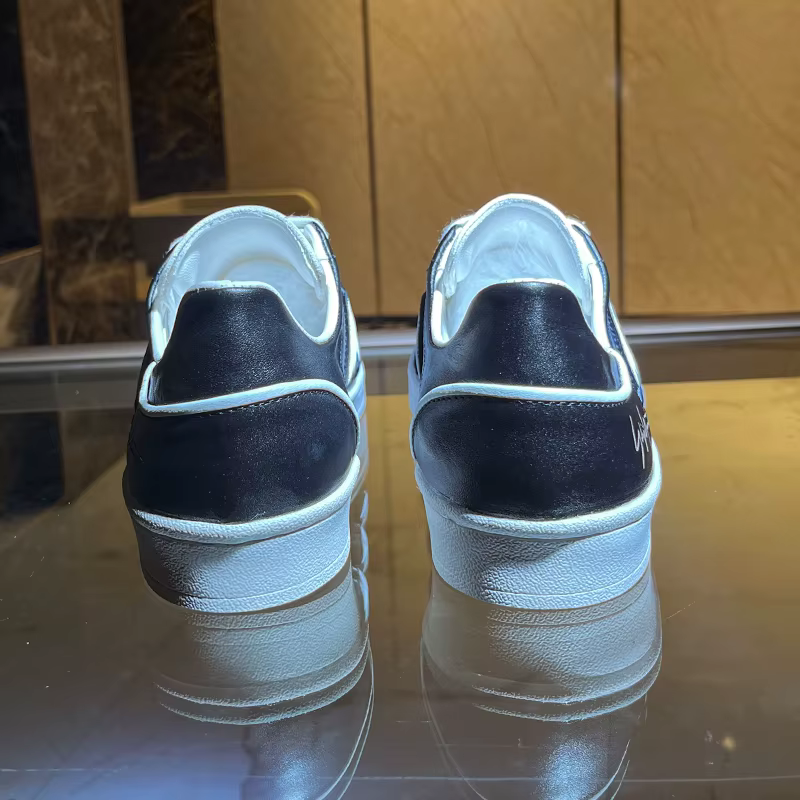 Baskets décontractées à la mode en cuir de veau naturel chaussures