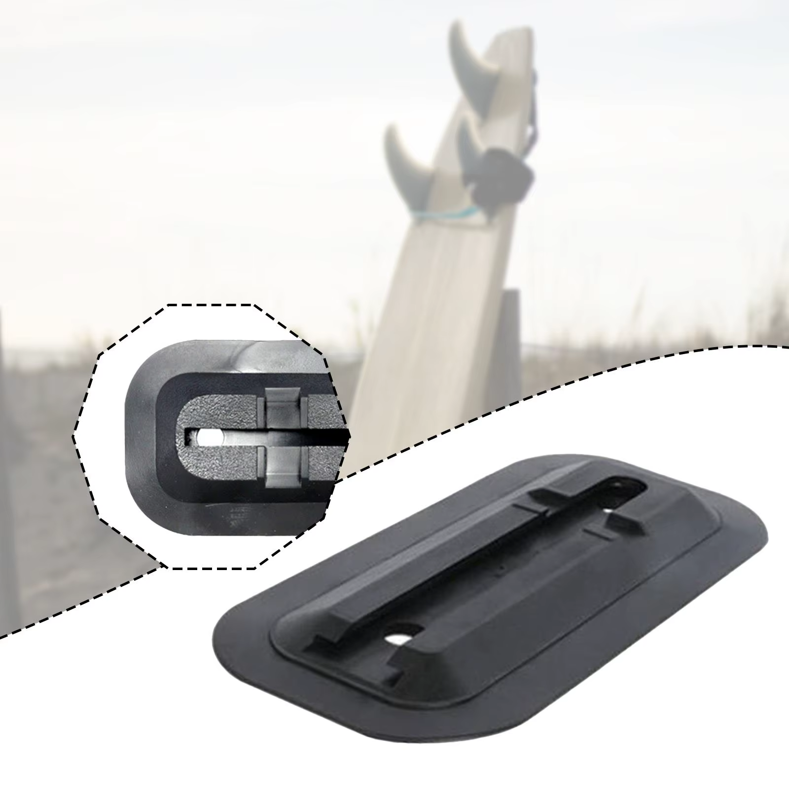 Base d'aileron de planche de surf, socle, accessoire de surf, Base d'aileron de planche à pagaie debout