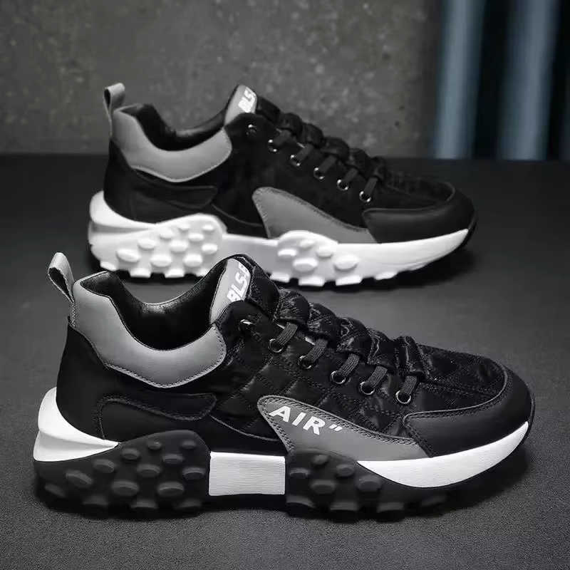 Semelle épaisse hommes baskets mode homme chaussure polyvalente vulcanisée
