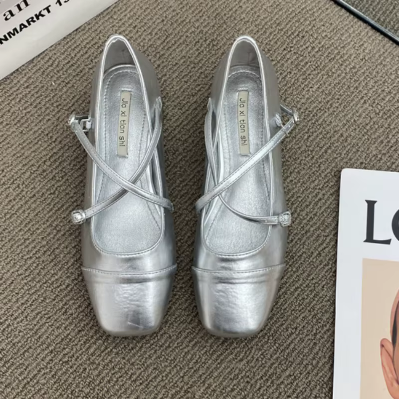 Mary-Chaussures à Talons Moyens pour Femmes