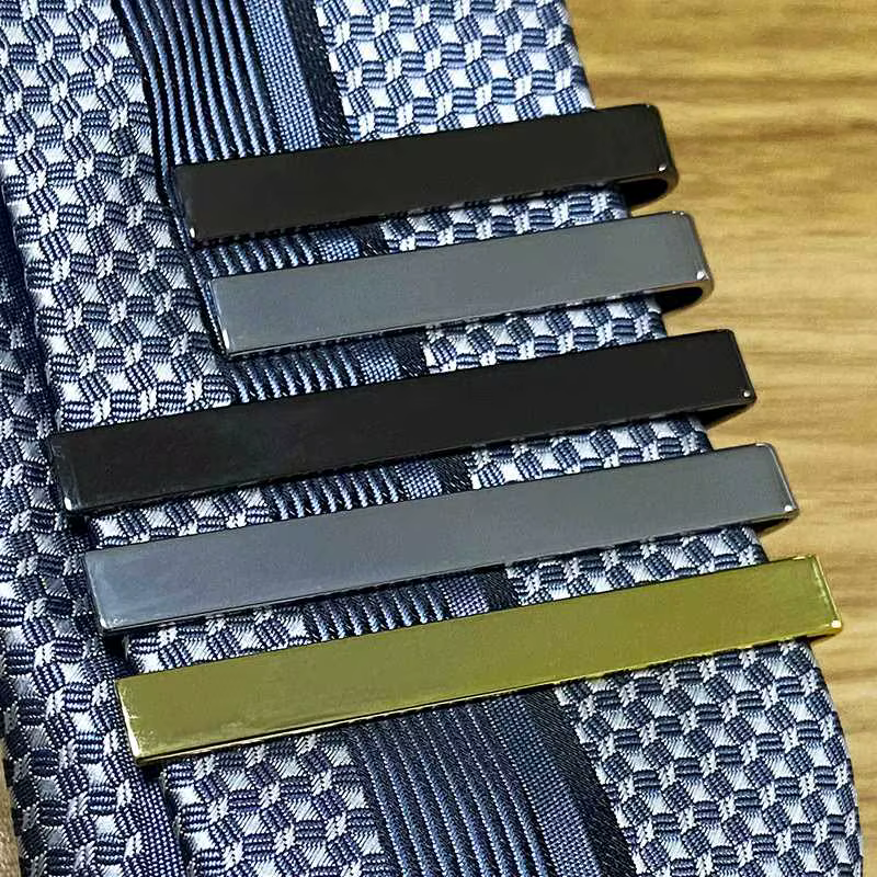 Pince à cravate accessoires de cravate cravates de Style de mode pour hommes ton métal fermoir à barre Simple fermoir pratique épingle à cravate pour pince à col pour hommes