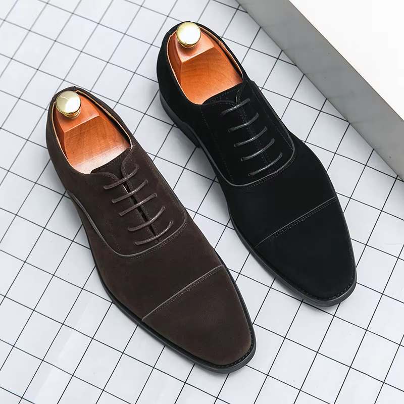 Chaussures en daim de marque italienne pour hommes