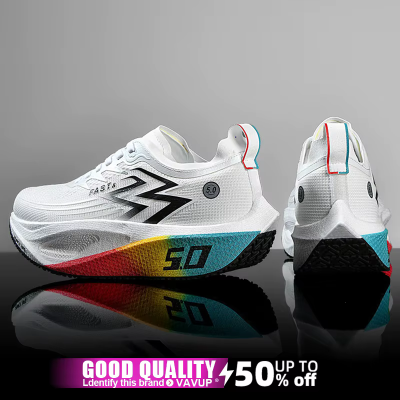 Marathon hommes chaussures de course planche de carbone spécialité sport respirant léger femmes athlétique antidérapant élasticité baskets