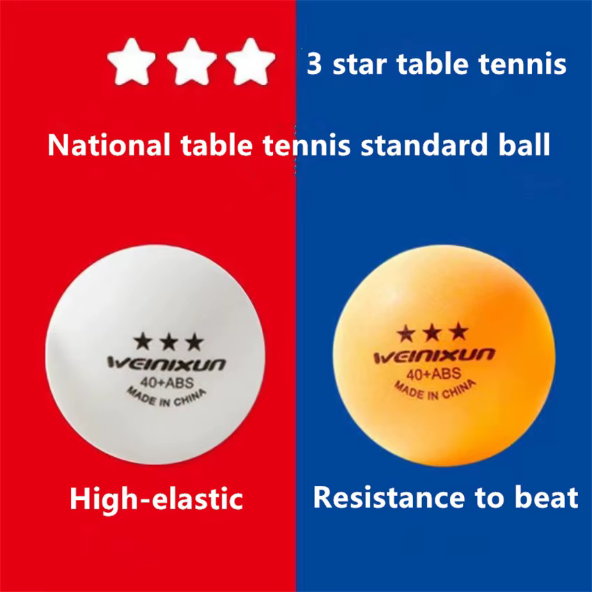 Tennis de table 3 étoiles, nouveau matériau A40, très élastique, durable, pour l'entraînement