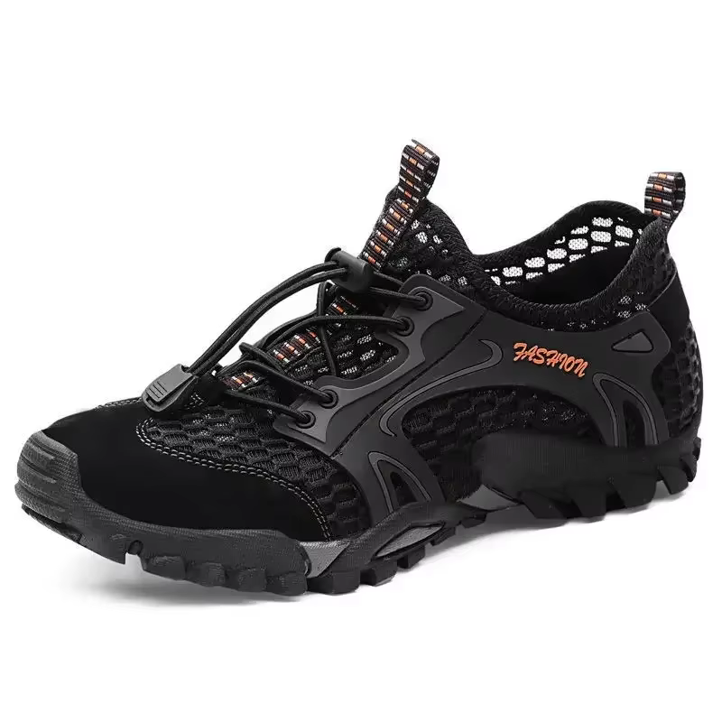 Hommes baskets été Wading maille chaussures confortable sans lacet