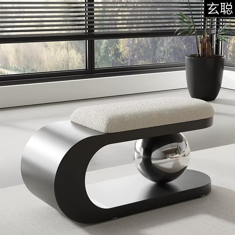Banc à chaussures nordique pour la maison