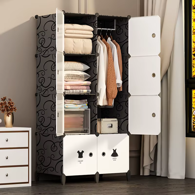 Chambre enfants armoire détachable stockage esthétique pliant garde-robe petit Portable Guarda Roupas Portatil E Dobravel meubles