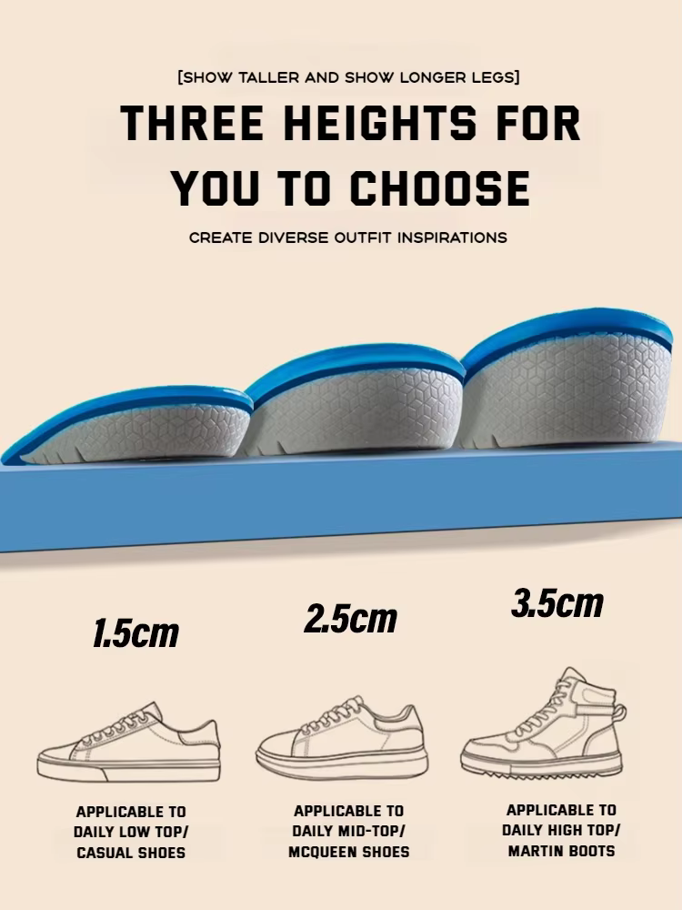 1 paire de semelles intérieures de chaussures en Gel pour pieds