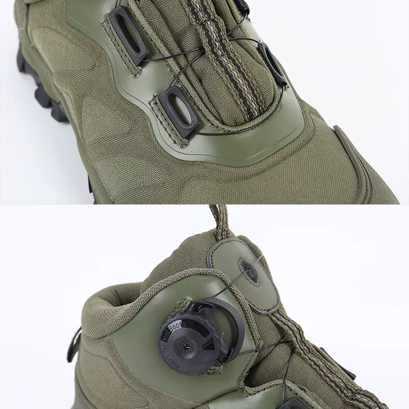 Lynjacye marque ESDY mi coupe hommes bottes de randonnée avec bouton en dentelle rapide chaussures d'escalade femmes