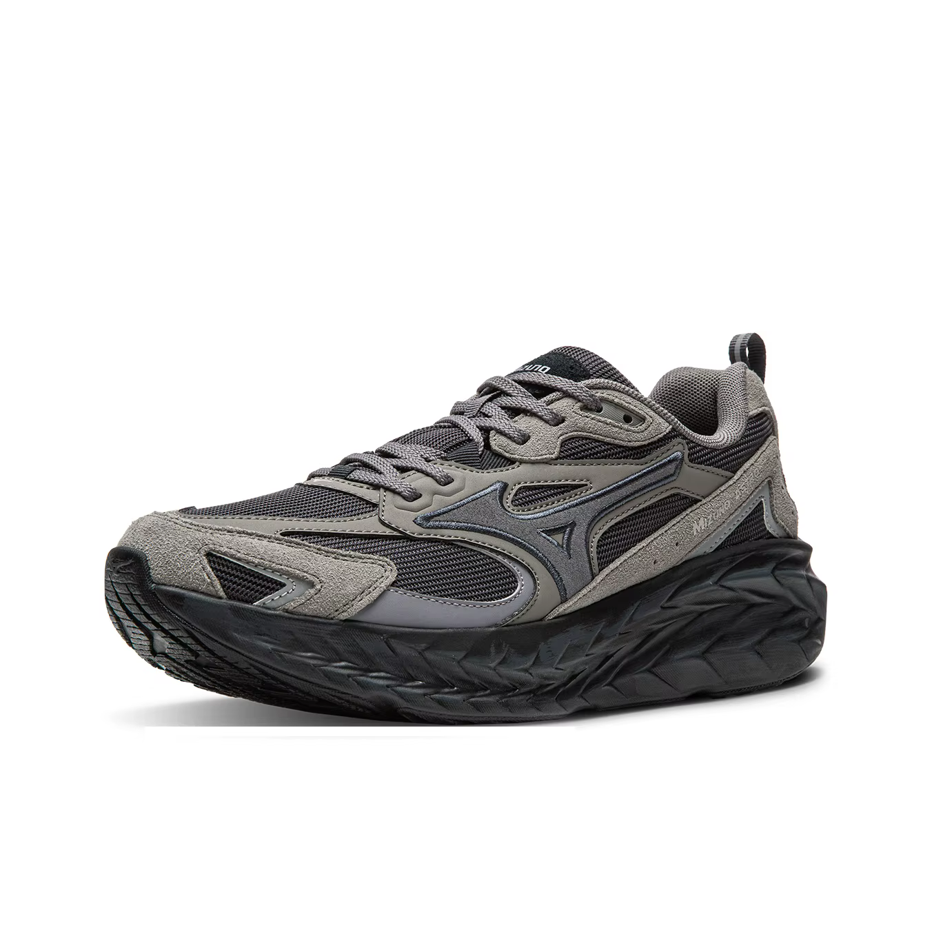 Mizuno ASTRO LS chaussures de course basses unisexe à fines rayures gris D1GH252102