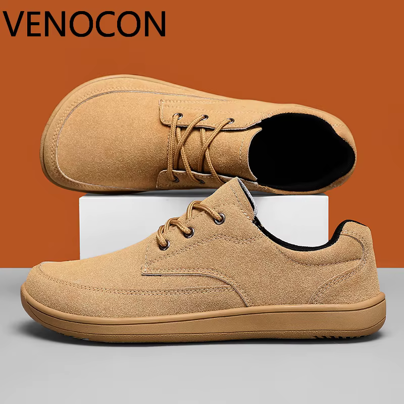 VENOCON pieds nus hommes baskets avec bout large nez