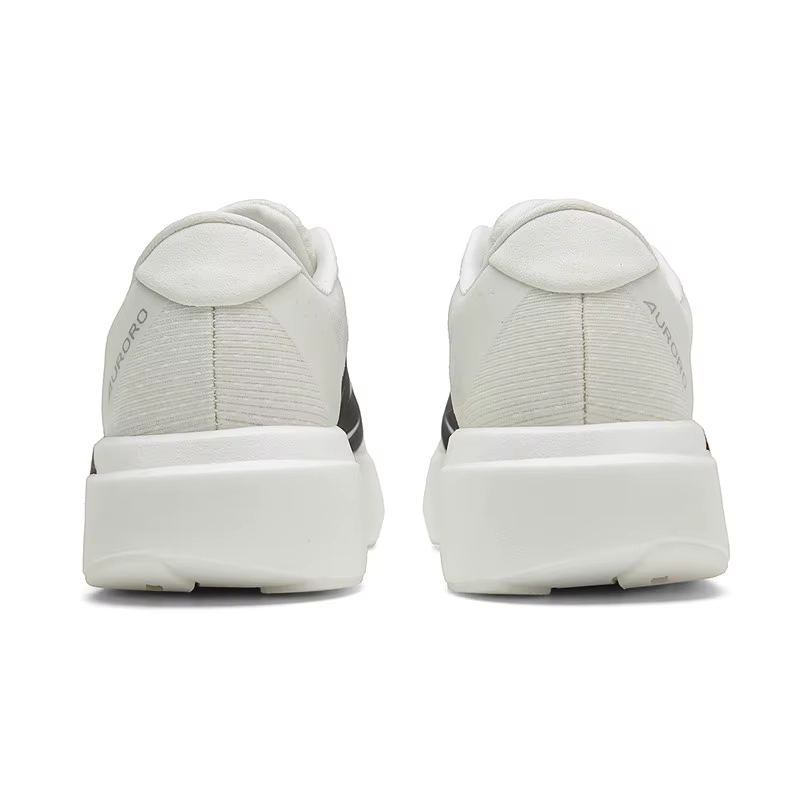 Chaussures de course à semelle en carbone pour hommes et femmes, baskets de sport athlétiques à semelle épaisse et coussinée, avec empeigne jacquard, pour la course sur route et l'entraînement quotidi
