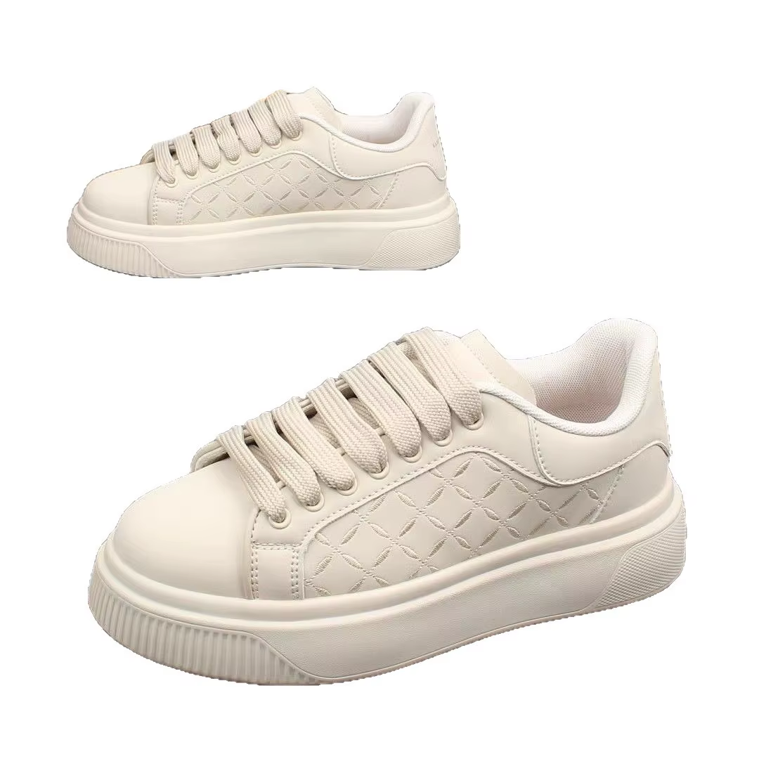 Chaussures de luxe pour hommes 2026 – Baskets en cuir à semelle épaisse