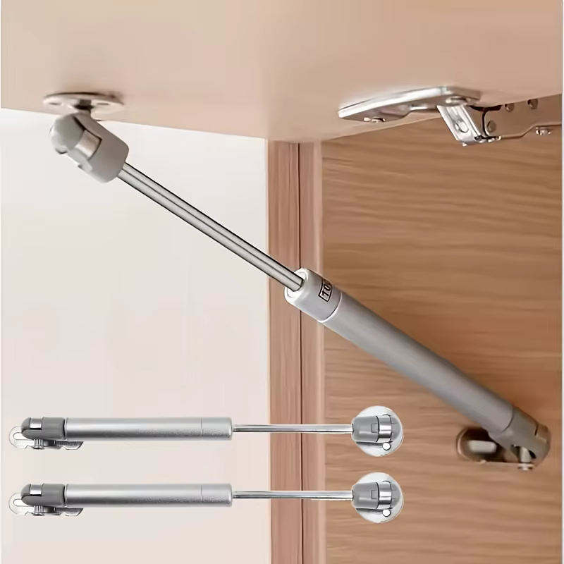 Charnière de support de couvercle à ressort à gaz à ouverture douce hydraulique, style classique, finition métallique polie, pour montage sur porte