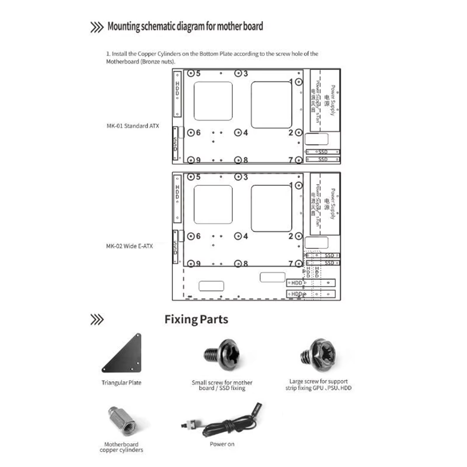 Accessoires de cadre de châssis d'ordinateur, faciles à utiliser, durables, faits à la main avec pièces, support de Mine de carte mère Stable, cadre de boîtier à Air ouvert