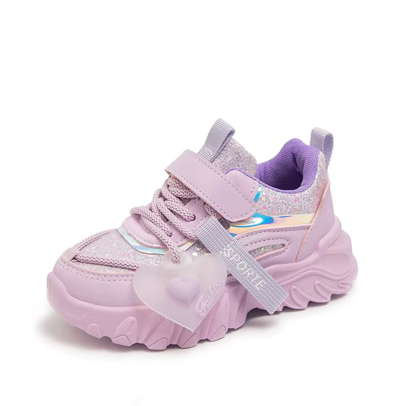 Chaussures de sport non ald brillantes pour filles