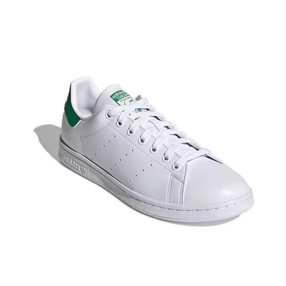 Adidas Originals STAN SMITH Chaussures de tennis basses unisexes à talon vert avec amorti antidérapant et durable FX5502