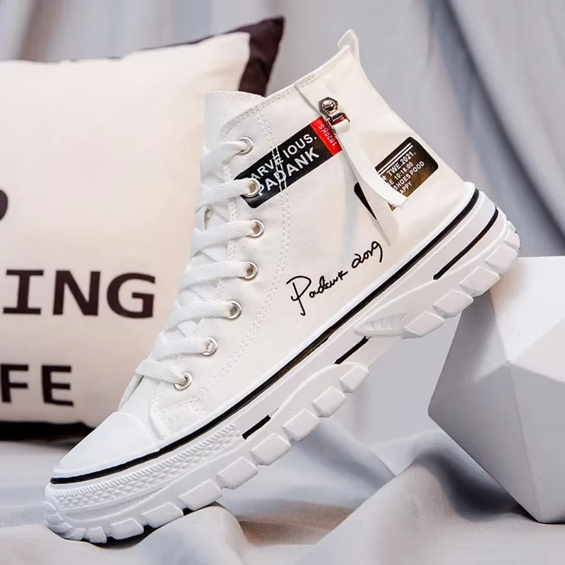 Chaussures montantes en toile respirante pour hommes