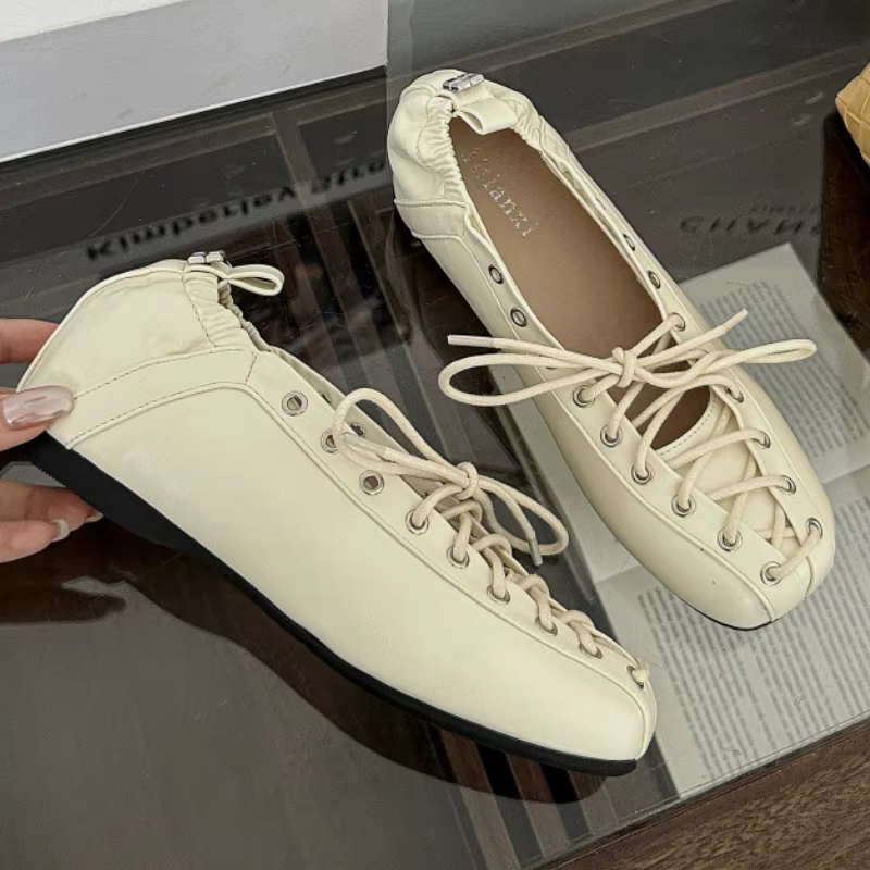 Chaussures de créateur rétro croisées pour femmes