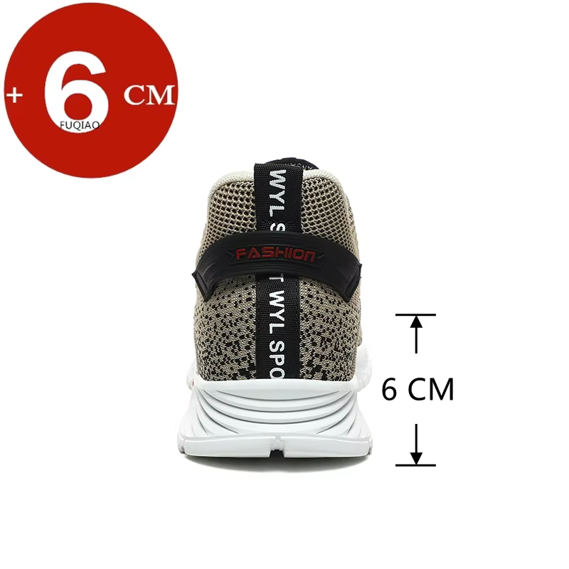 Homme baskets ascenseur chaussures talons cachés respirant rehaussement