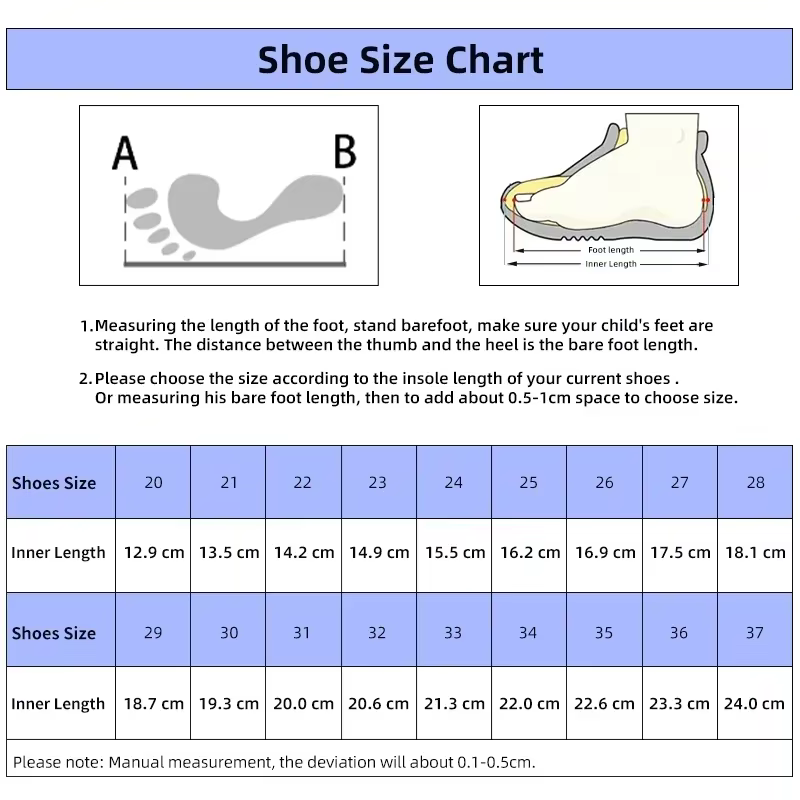 Chaussures orthopédiques Princepard pour enfants avec soutien de la voûte plantaire
