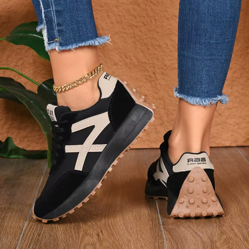 Nouvelles baskets de créateur pour femmes 2026 — Chaussures décontractées à lacets pour le printemps : Luxe