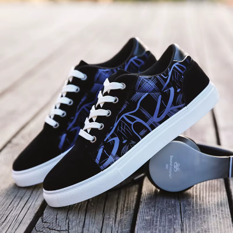 2025 nouveaux hommes toile chaussures mode originale