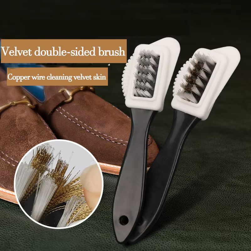 Nouvelles bottes en daim brosse à chaussures moelleuses pour baskets