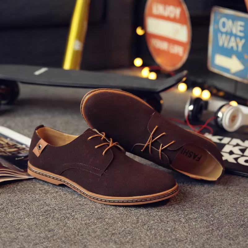 Oxford-Chaussures décontractées en daim pour hommes