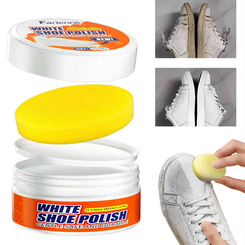 Farienne 100ML – Nettoyant Magique Multi-Usages pour Chaussures Blanches et Baskets – Élimination des Taches et Réparation du Jaunissement