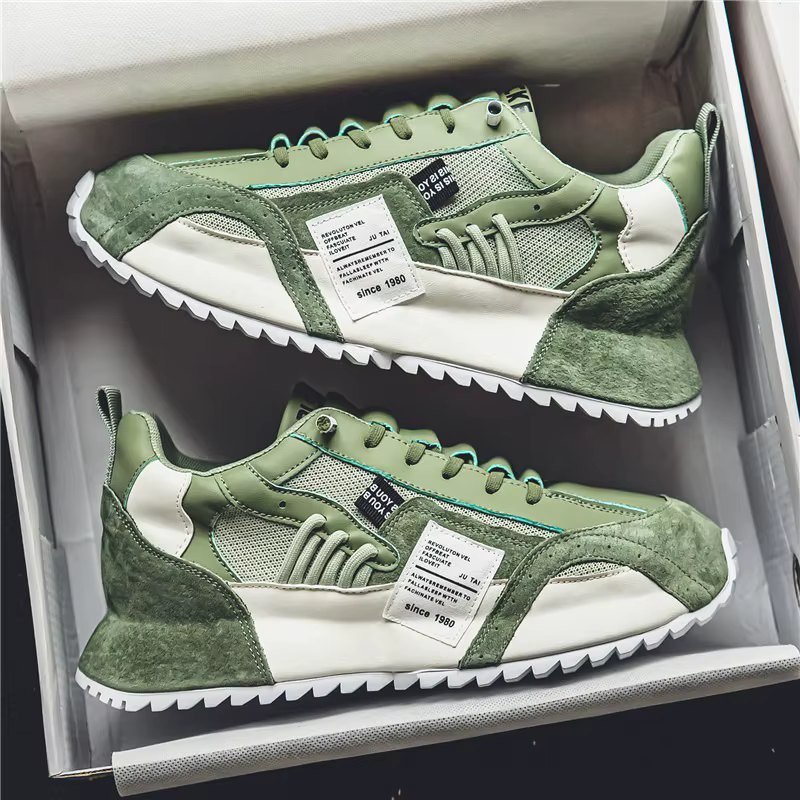 Baskets pour hommes marque de luxe chaussures décontractées respirant Sport