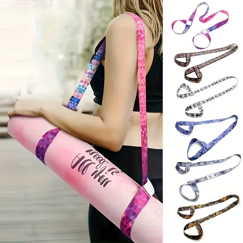 Sangle de tapis de yoga, sangle d'étirement de yoga, adaptée au regroupement de tapis de yoga, étirement musculaire complet du corps, accessoires de salle de yoga