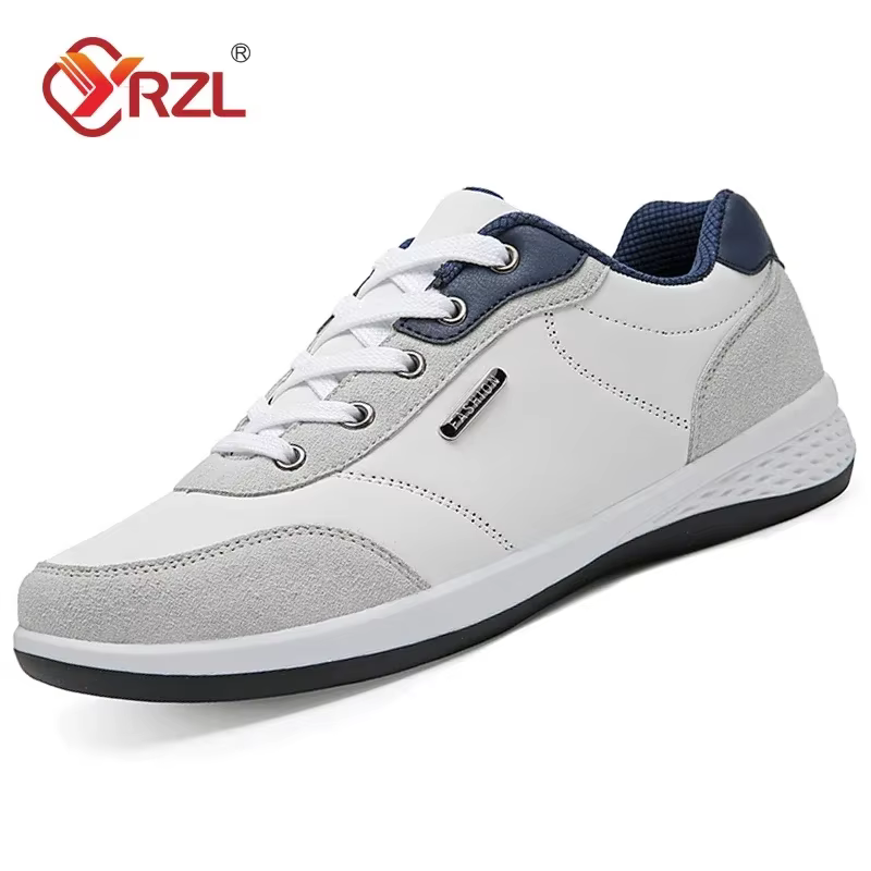 YRZL hommes chaussures printemps automne imperméable marche baskets loisirs mâle en cuir