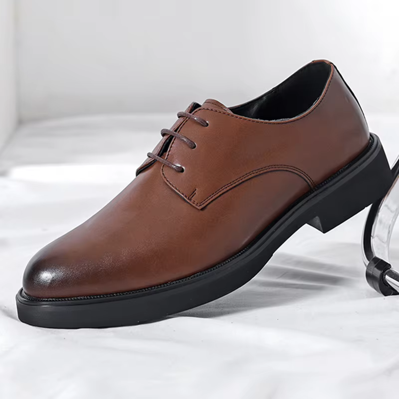 Chaussures de bureau en cuir Brogue classiques pour hommes