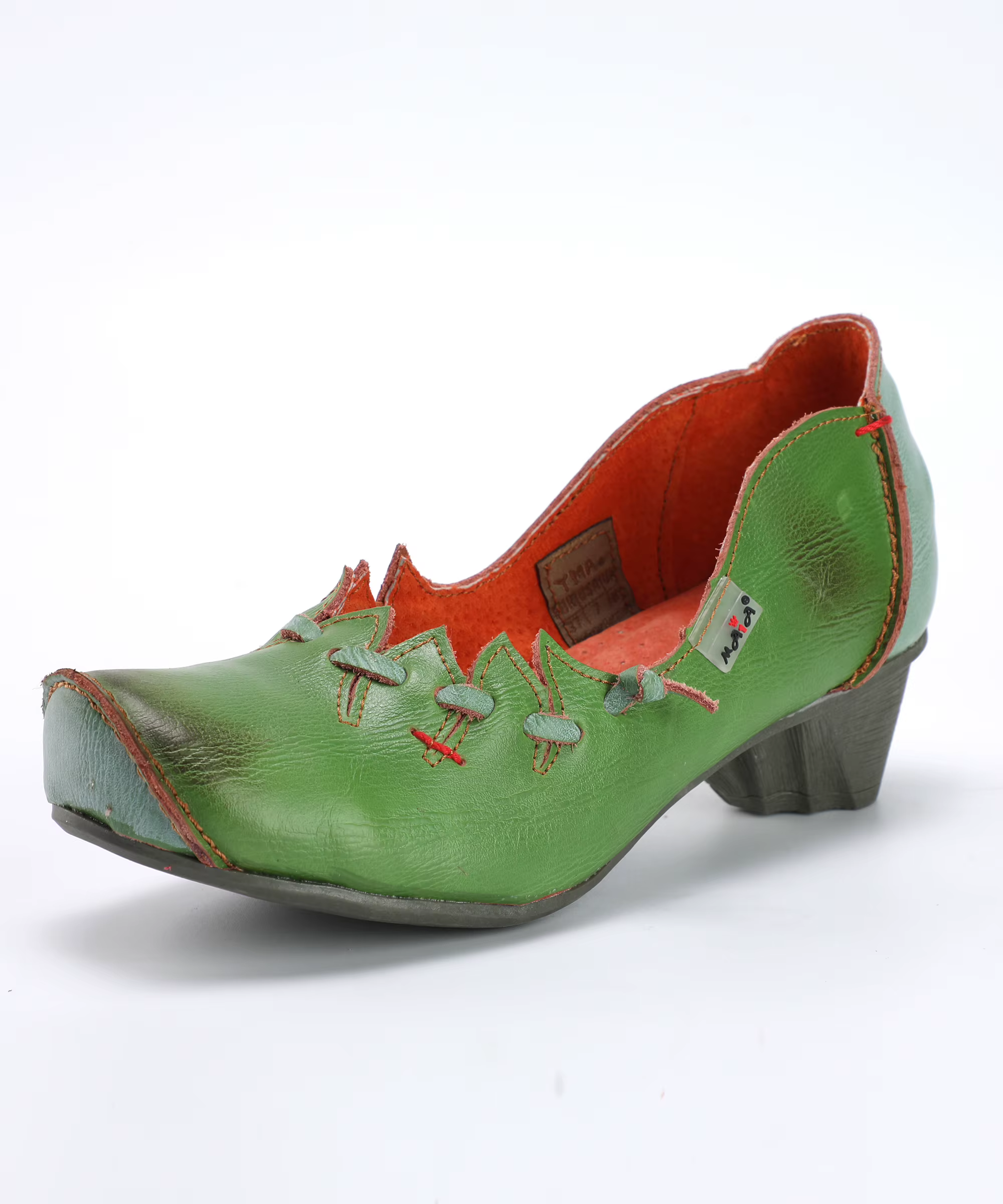 TMA EYES-Chaussures à Talons Bas avec Dentelle Peu Profonde pour Femme, Style Rétro, Nouveauté